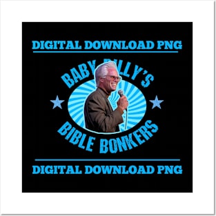 Baby billy the righteous gemstones, uncle baby billy, Bible bonkers png vintage Posters and Art